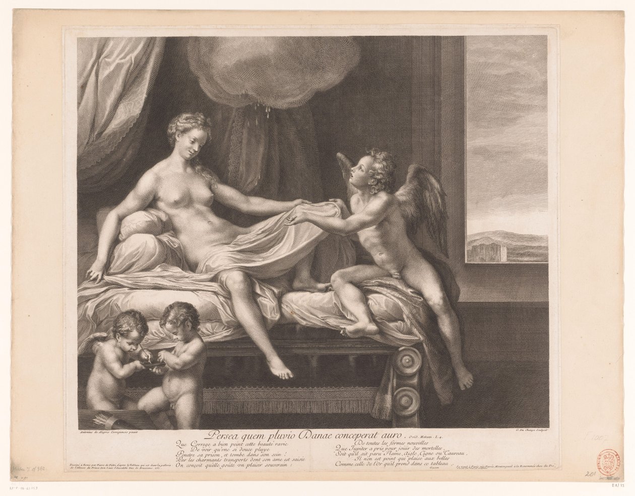 Jupiter und Danaë von Gaspard Duchange