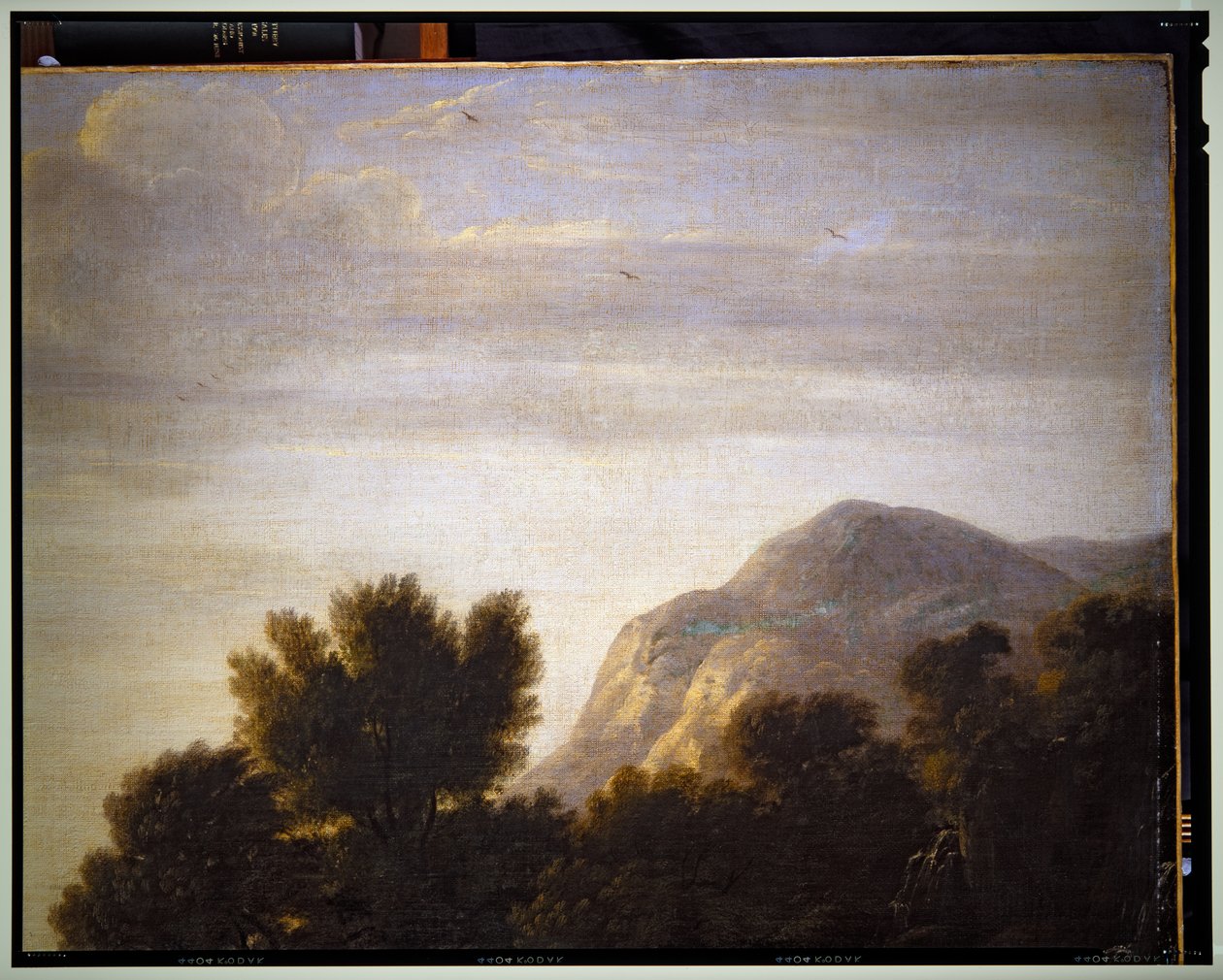 Italienische Landschaft (Detail), undatiert von Gaspard Poussin Dughet