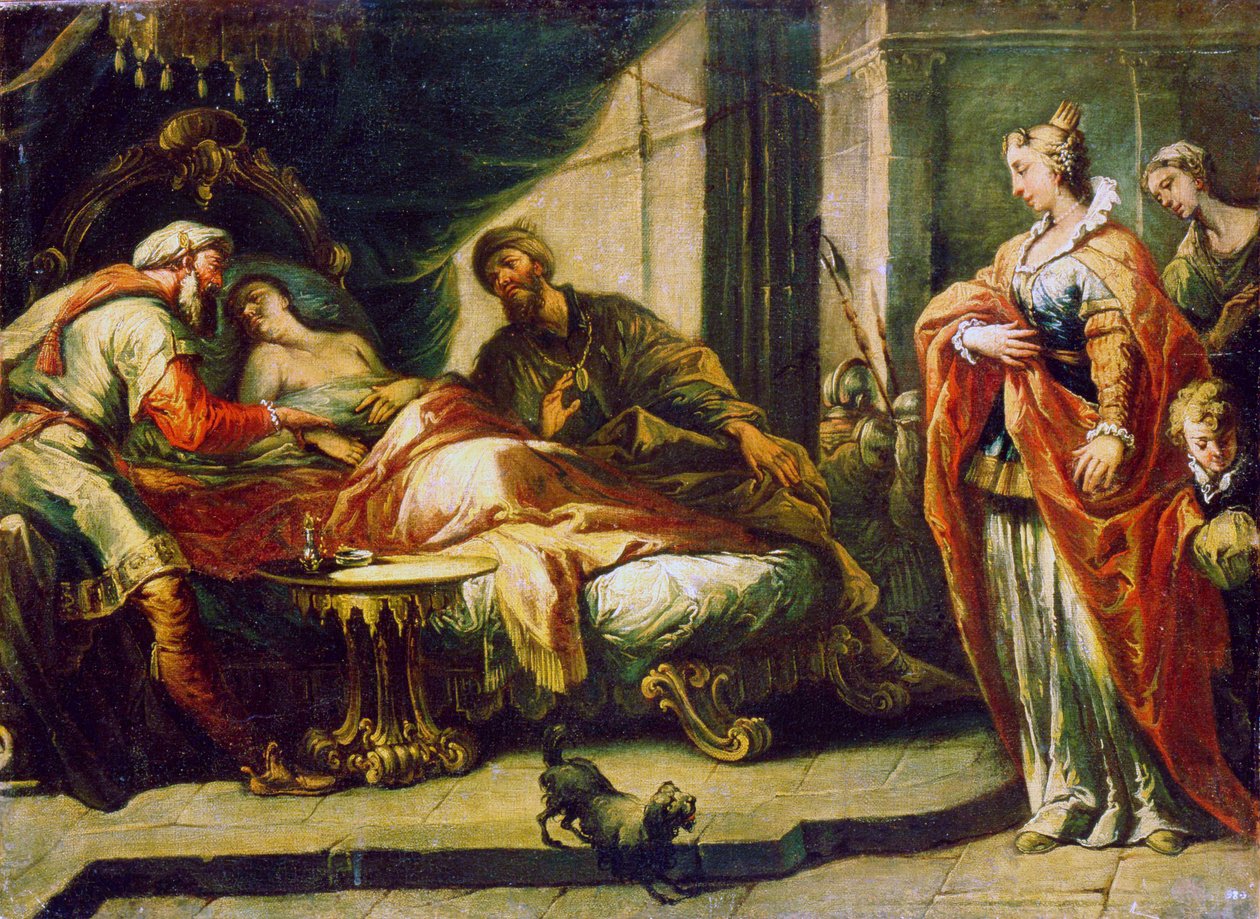 Antiochus und Stratonike, 18. Jahrhundert von Gaspare Diziani