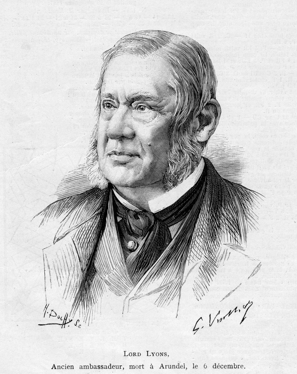 Lord Lyons, 1887 von Gaston Vuillier