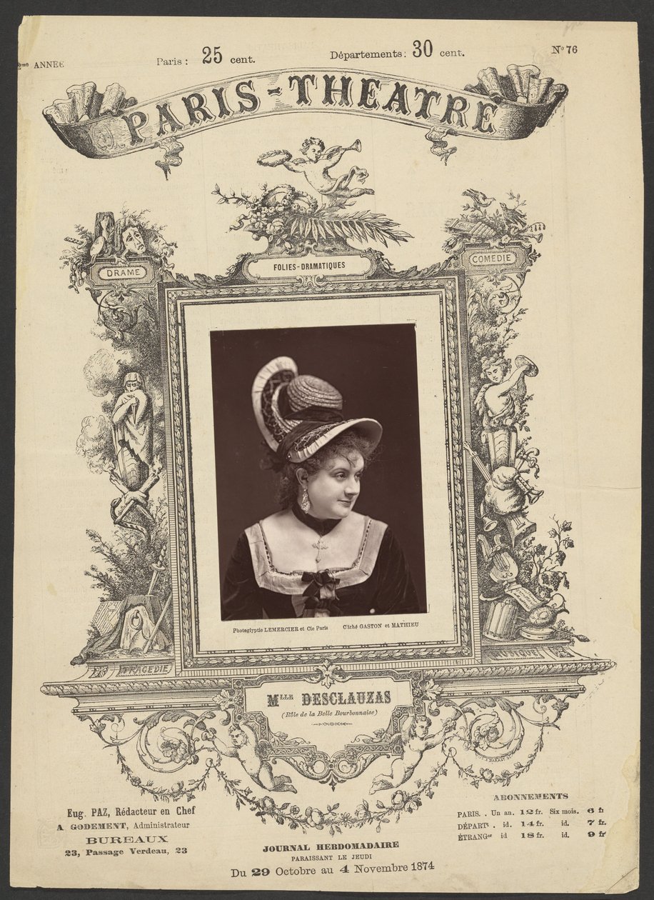 Pariser Theater: Mlle. Desclauzas von Gaston and Mathieu and Cie.