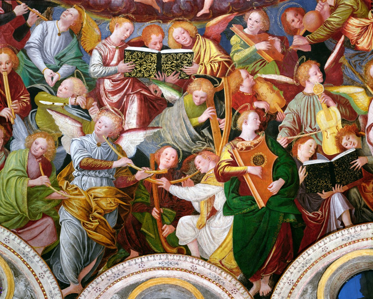Das Konzert der Engel, 1534-36 (Detail) von Gaudenzio Ferrari