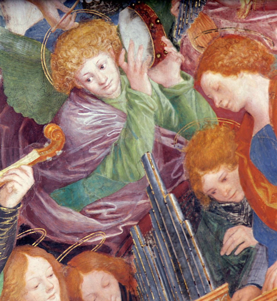 Das Konzert der Engel, 1534-36 (Detail) von Gaudenzio Ferrari