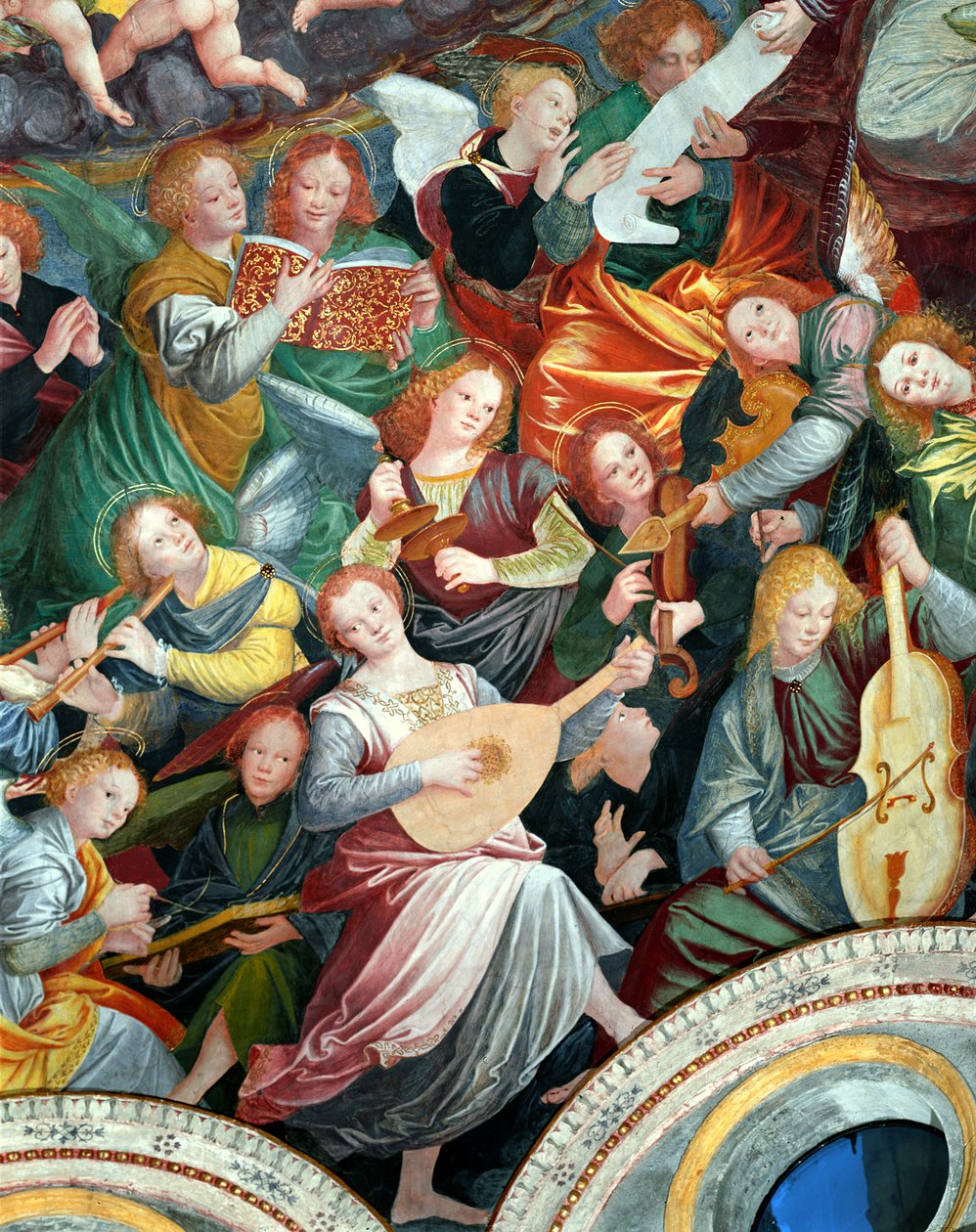 Das Konzert der Engel, 1534-36 (Detail) von Gaudenzio Ferrari