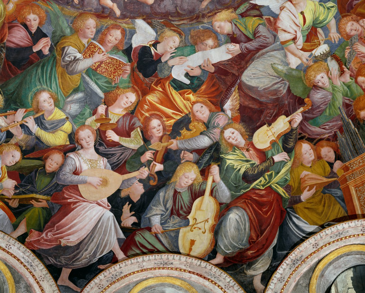 Das Konzert der Engel, 1534-36 (Detail) von Gaudenzio Ferrari