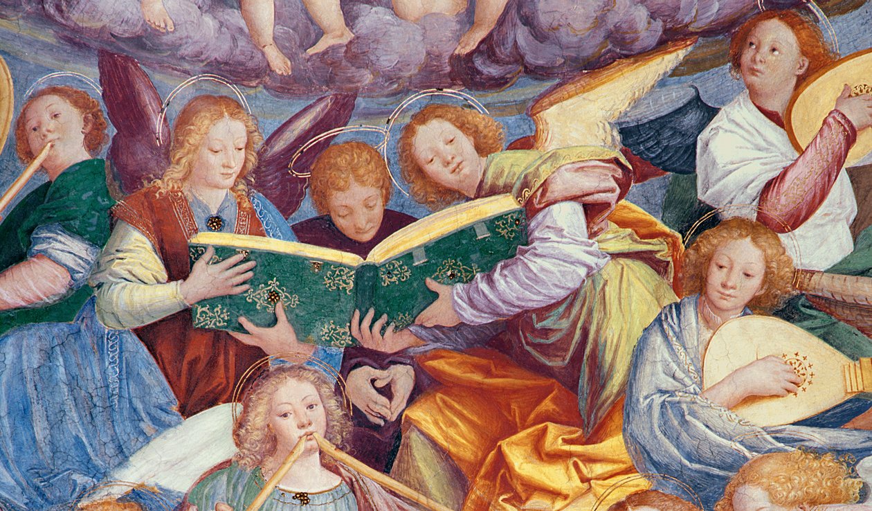 Das Konzert der Engel, 1534-36 (Detail) von Gaudenzio Ferrari