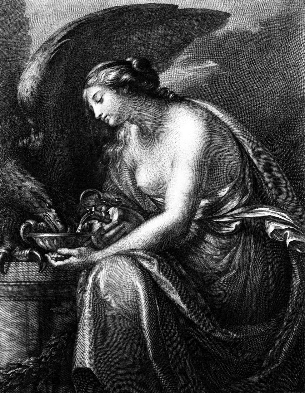 Hebe, graviert von Domenico Cunego von Gavin Hamilton