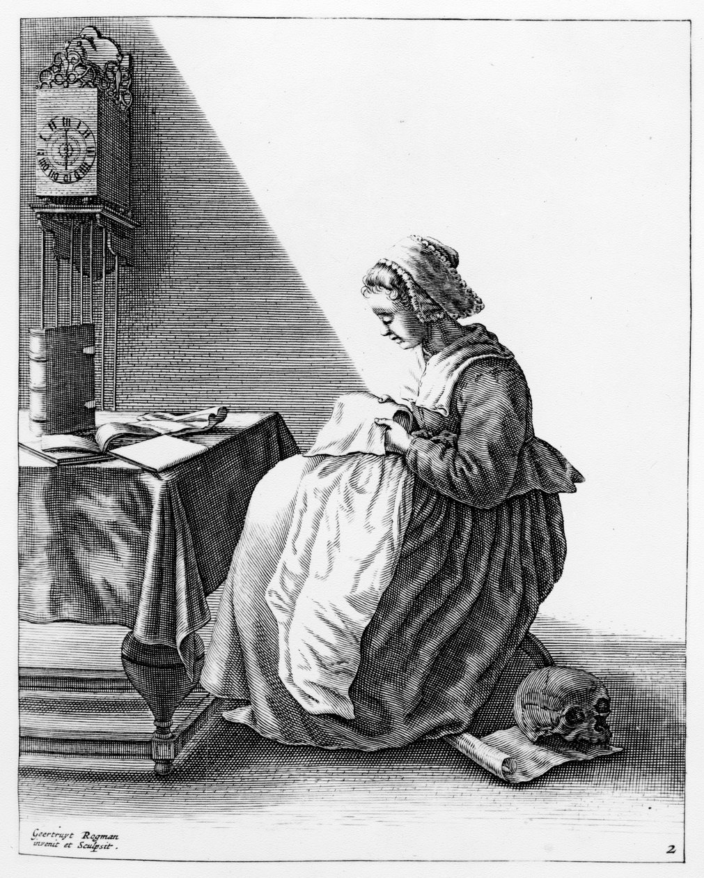 Eine Frau macht eine Halskrause, ca. 1640-7 von Geertryut Roghman