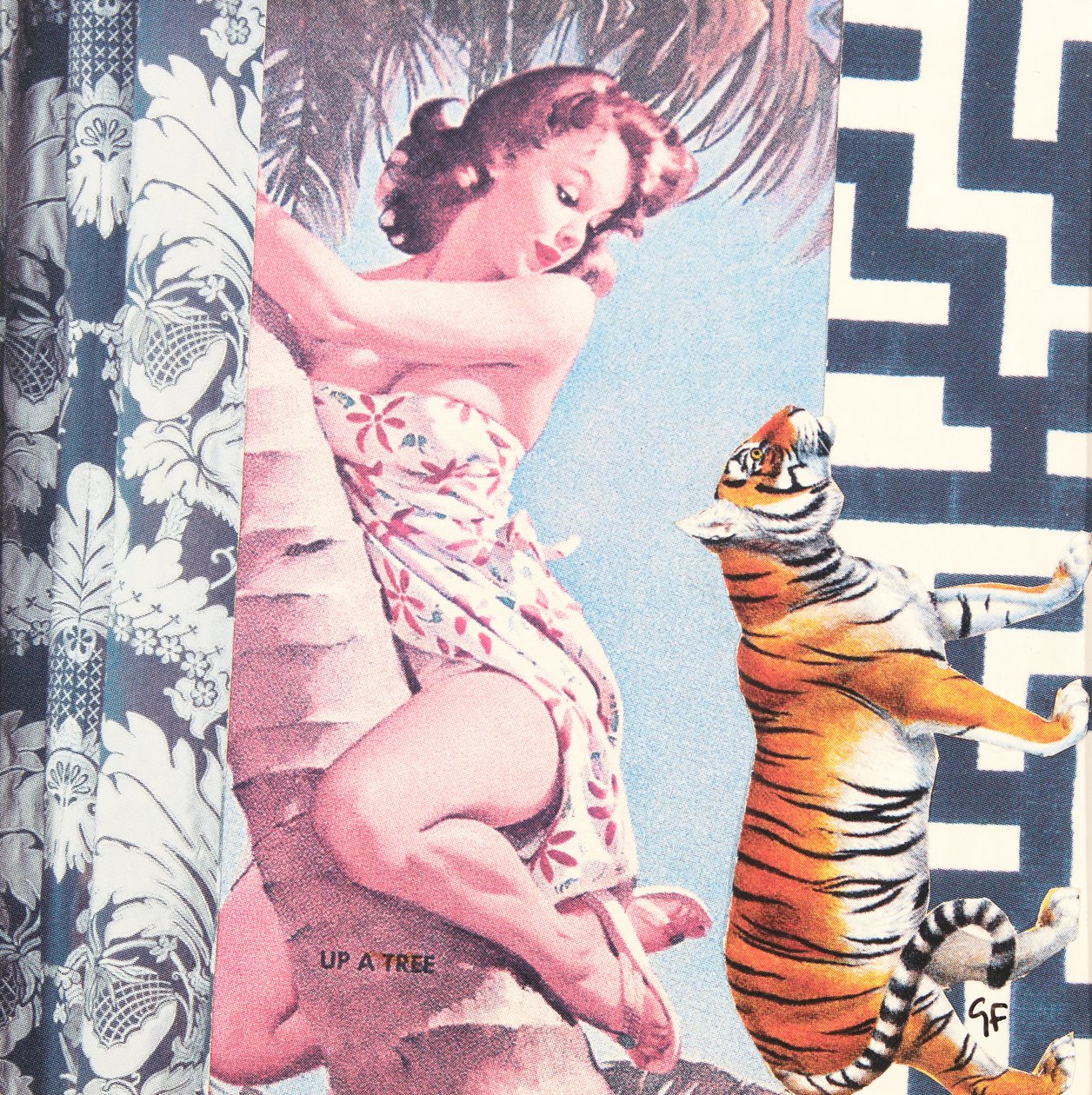 Kletterndes Mädchen mit Tiger, 2016 von Genevieve French