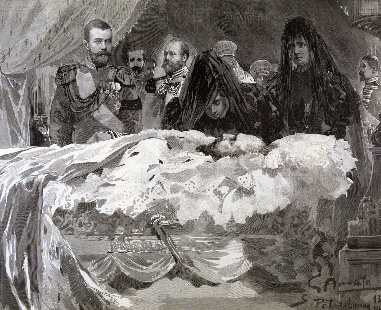 Tod von Zar Alexander III., Nov. 1894 von Gennaro Amato