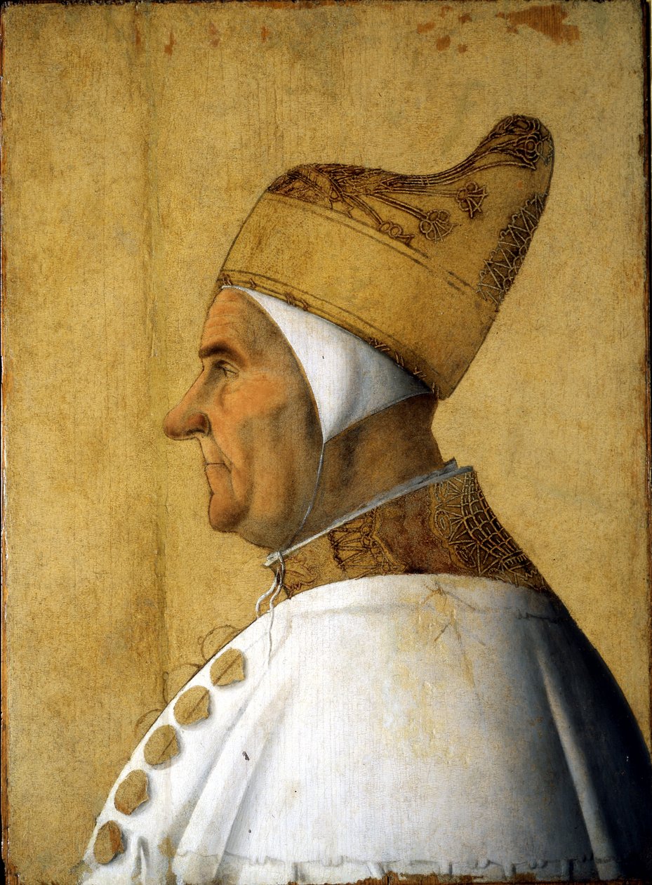 Porträt von Dogen Giovanni Mocenigo von Gentile Bellini