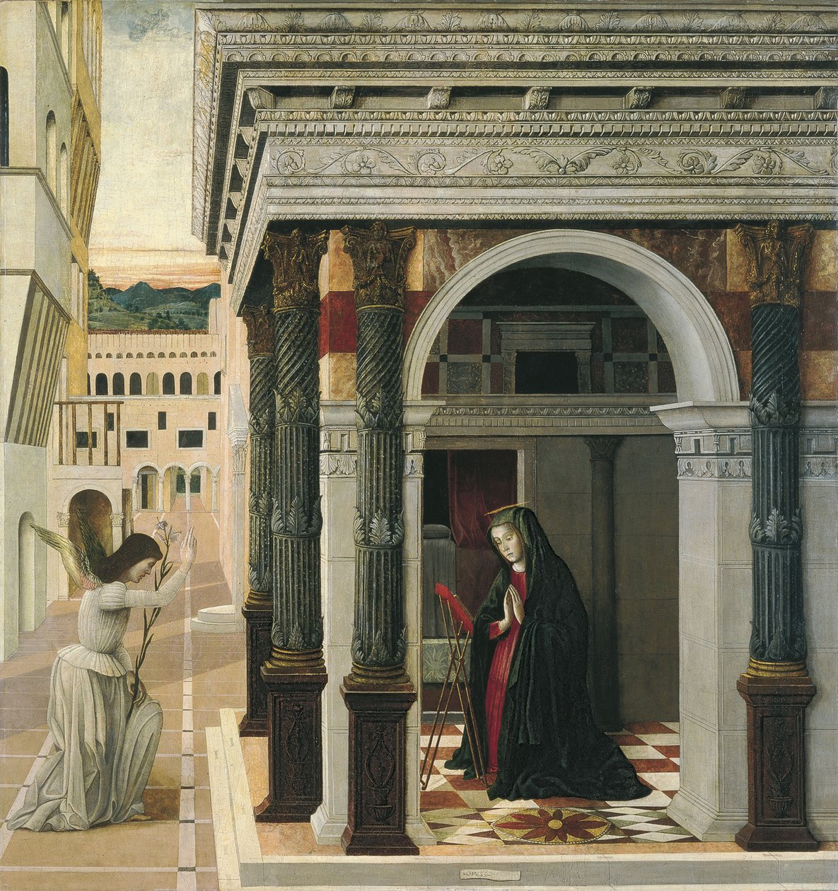 Die Verkündigung von Gentile Bellini