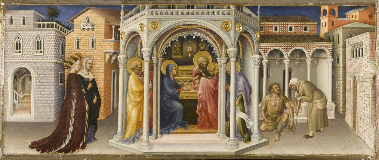 Die Darstellung im Tempel von Gentile da Fabriano