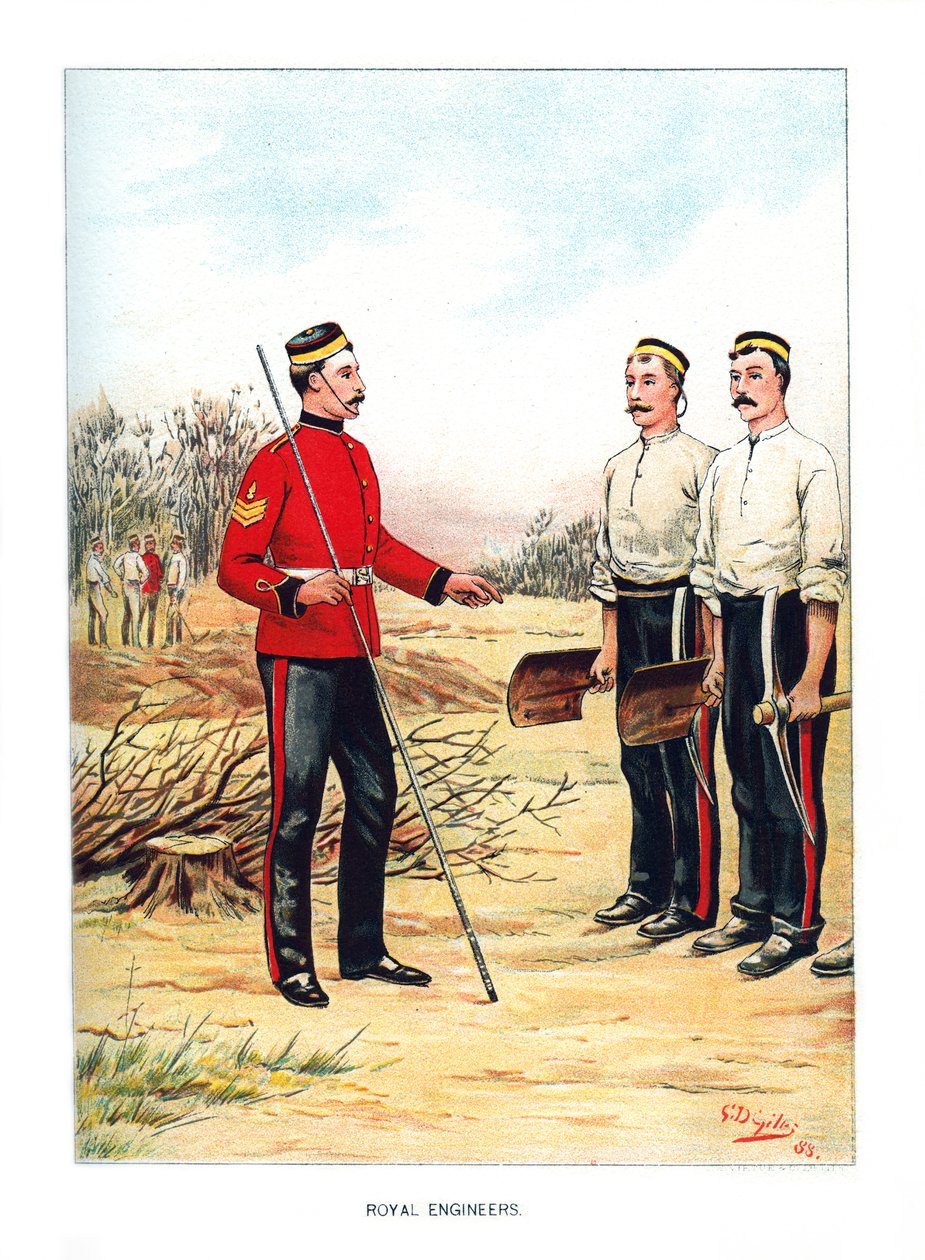 Royal Engineers, um 1890 von Geoffrey Douglas Giles
