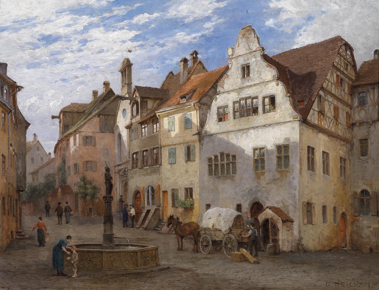 Altstadtgässchen von Georg Dehn