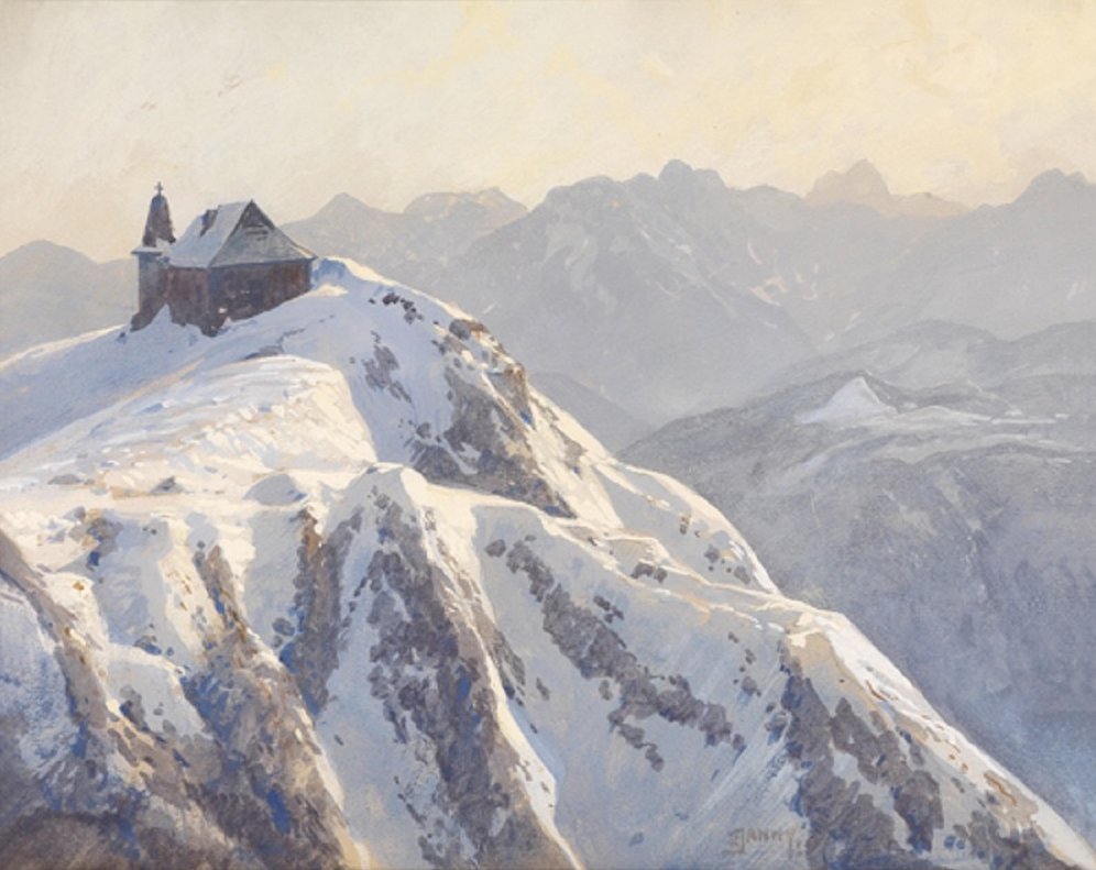 Kirche am Dobratsch von Georg Janny