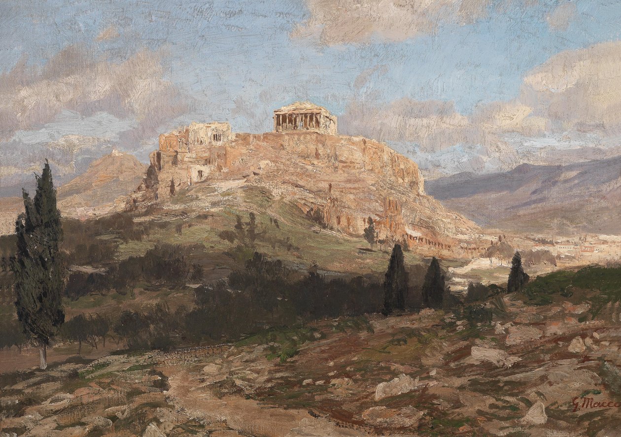 Ansicht der Akropolis von Georg Macco