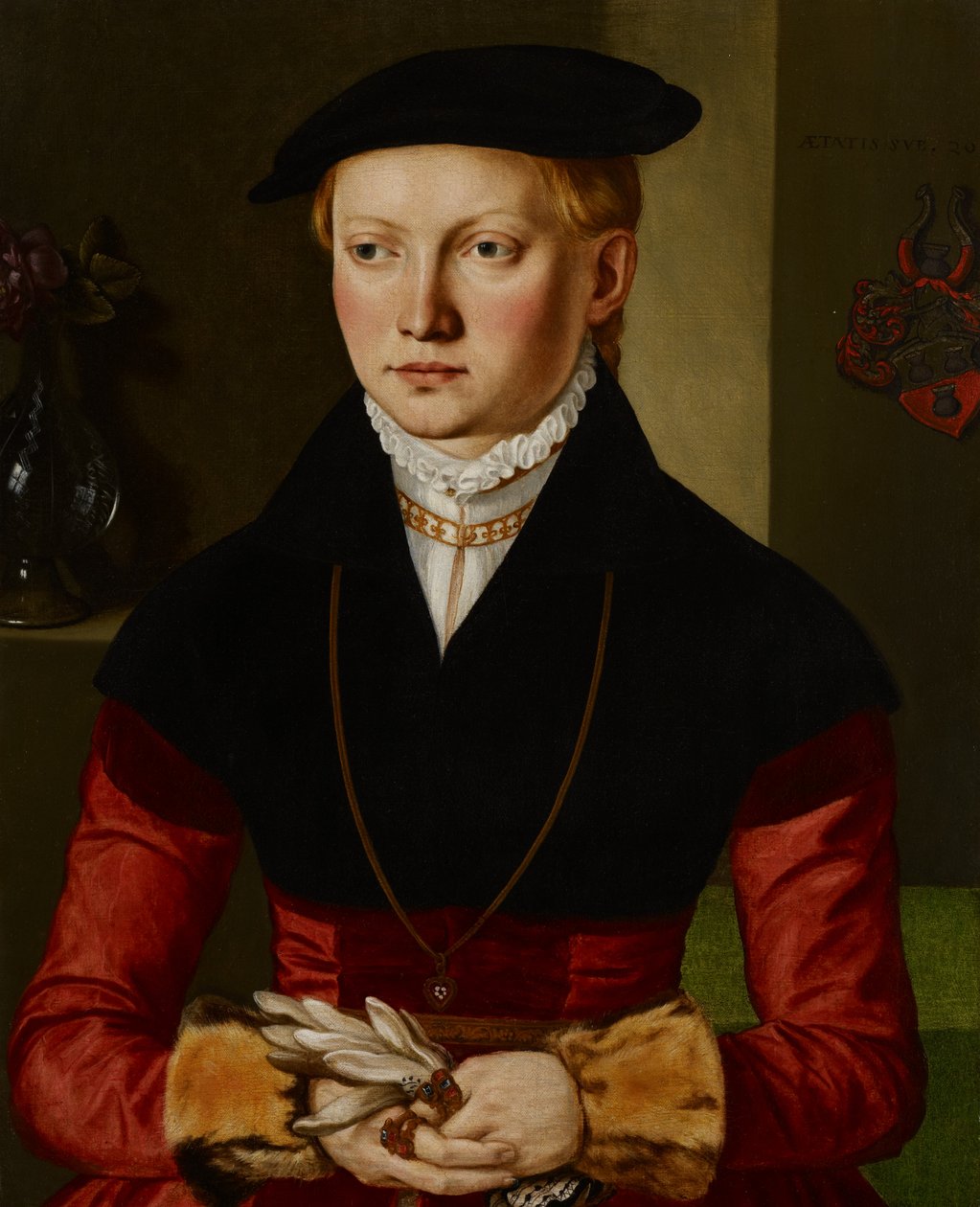 Porträt eines Mädchens, ca. 1545 von Georg Pencz