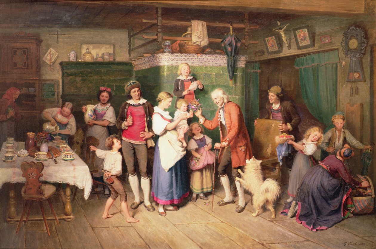 Babys Geburtstagsfeier von Georg Eduard Otto Saal