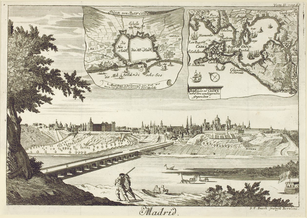Panorama von Madrid von Georg Paul Busch