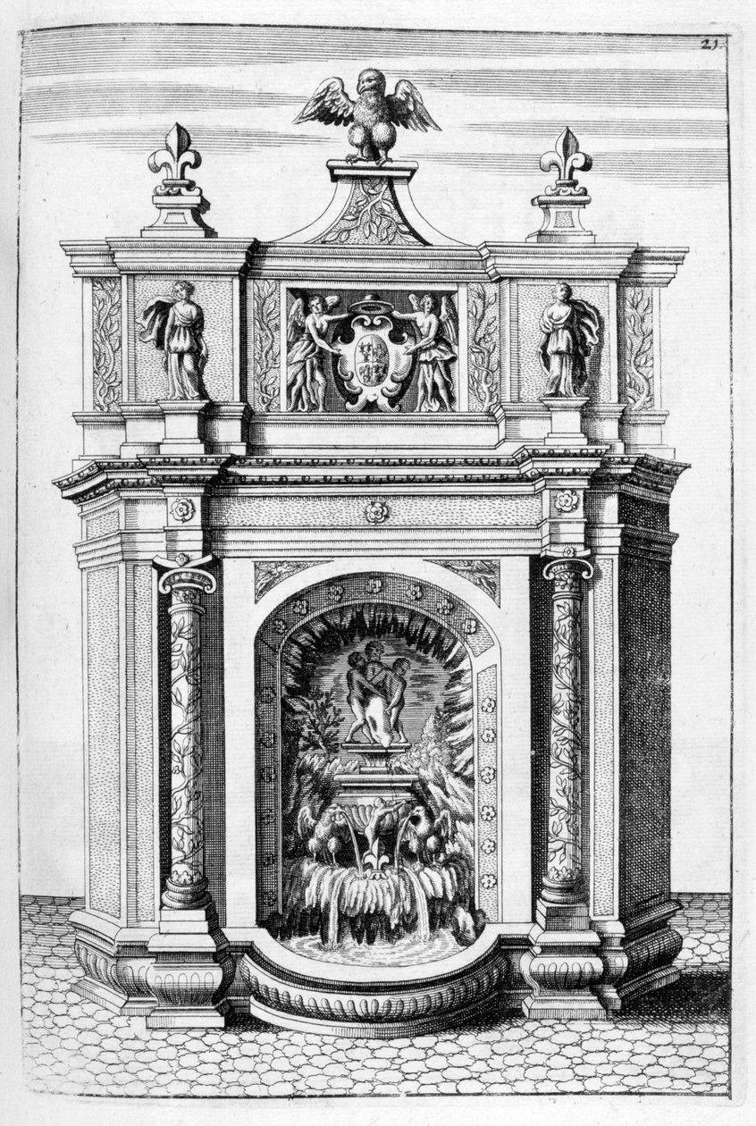 Brunnenentwurf, 1664 von Georg Andreas Bockler