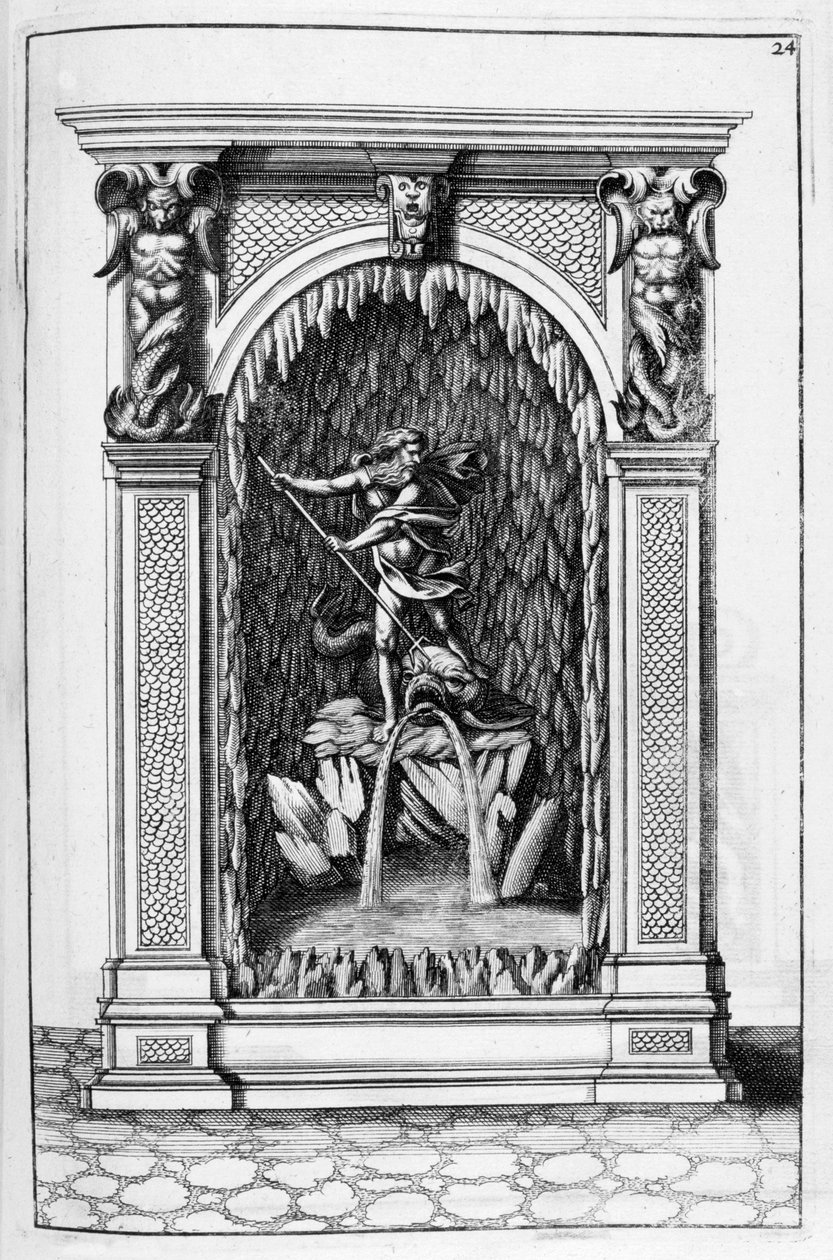 Brunnen, Grottendesign, 1664 von Georg Andreas Bockler