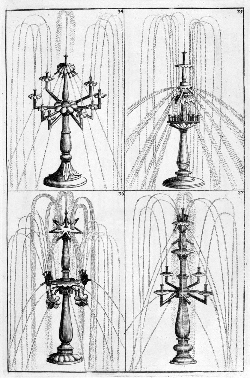 Ornamentaler Brunnenentwurf, 1664 von Georg Andreas Bockler
