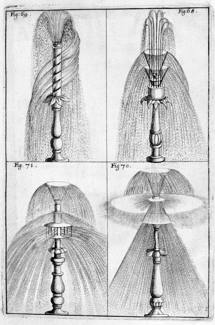 Ornamentaler Brunnenentwurf, 1664 von Georg Andreas Bockler