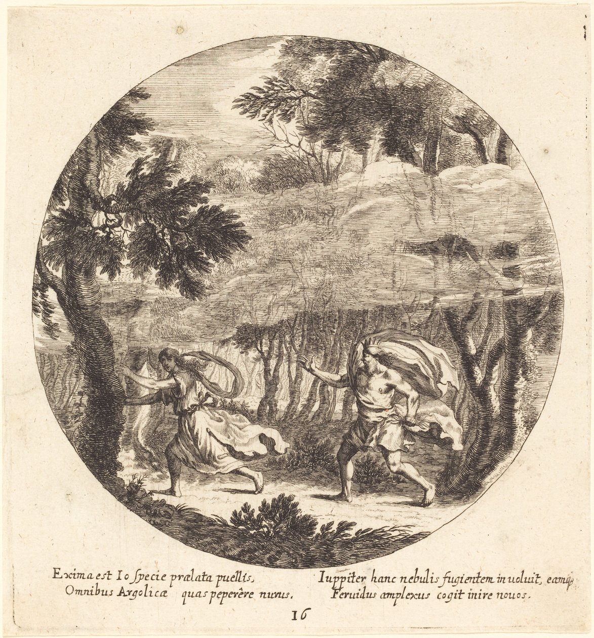 Jupiter und Io von Georg Andreas Wolfgang the Elder