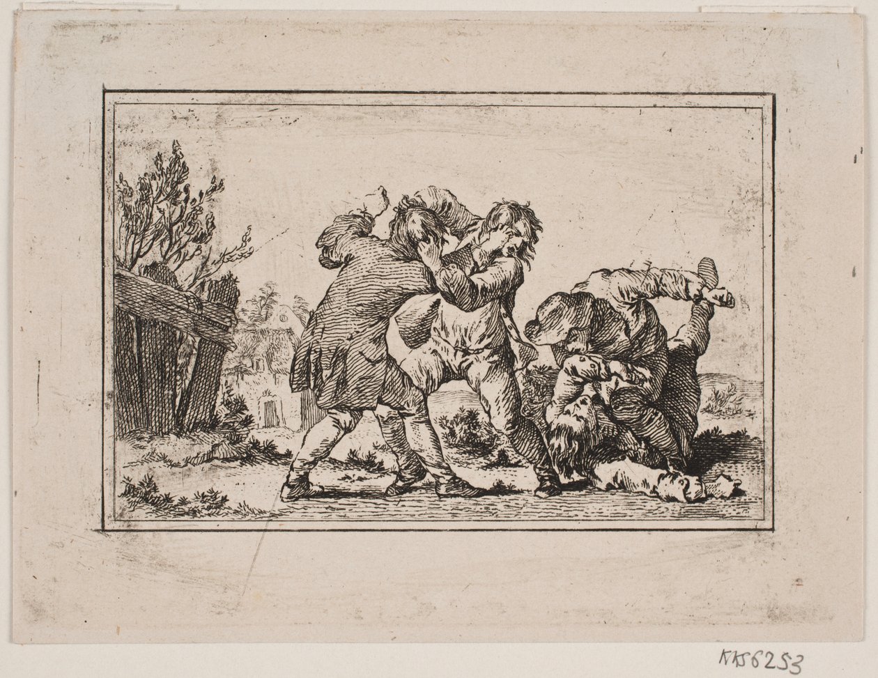 Eine Bauernschlägerei von Georg Haas