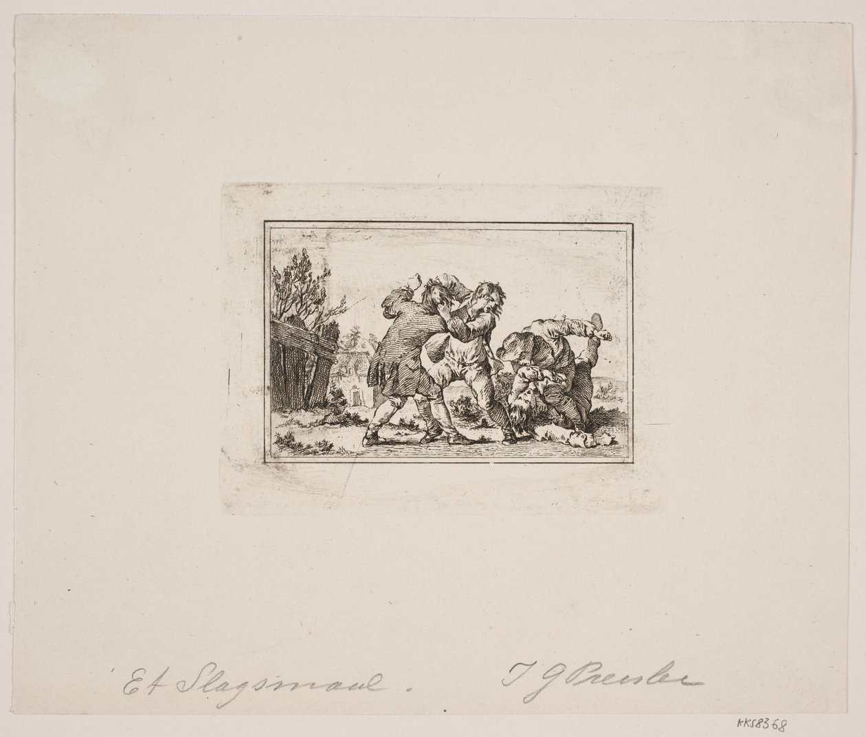Eine Bauernschlägerei von Georg Haas