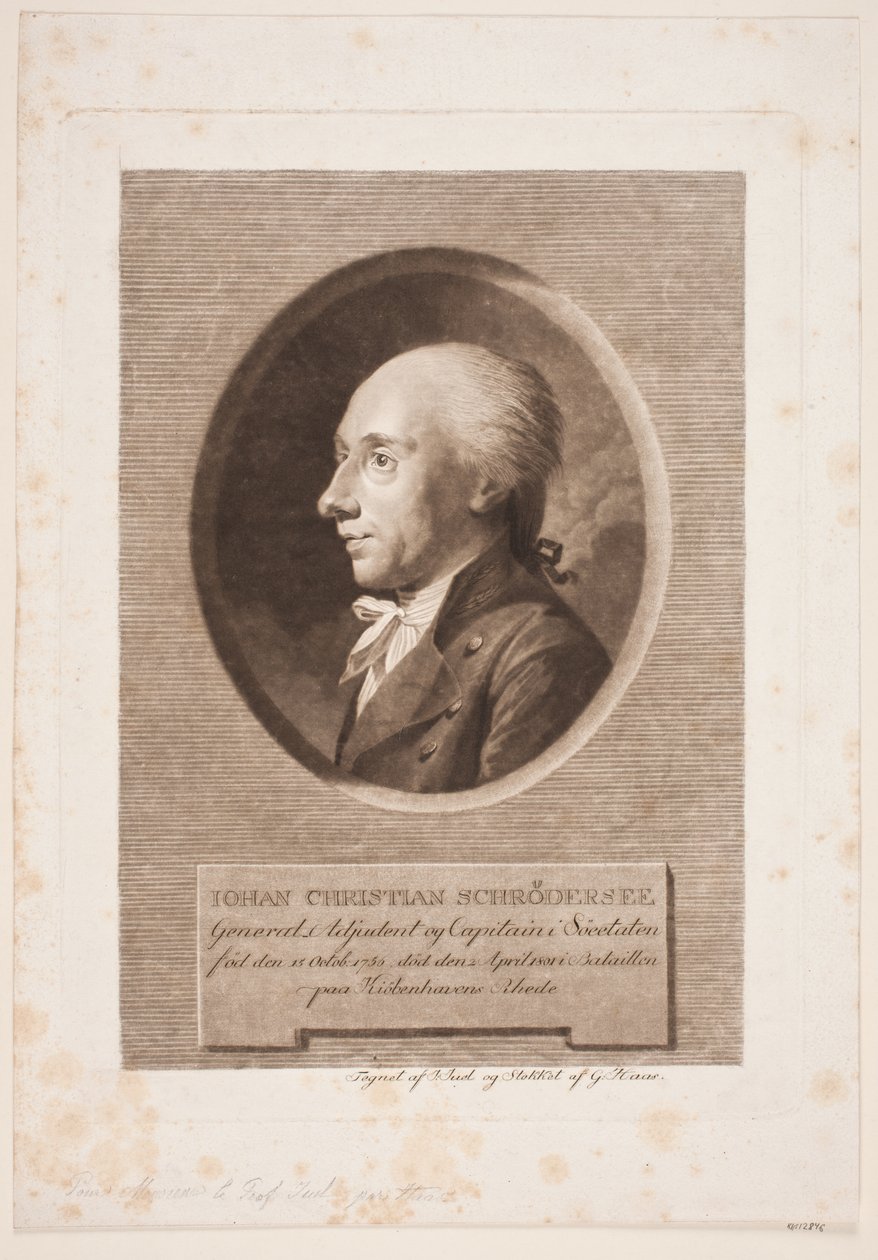 Seeoffizier J. C. Schrødersee von Georg Haas