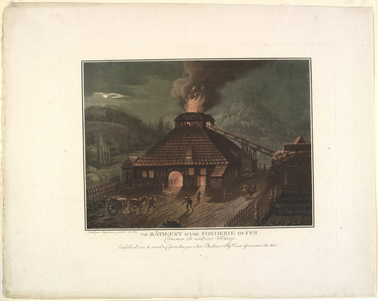 Ein Gebäude einer Eisenhütte von Georg Haas