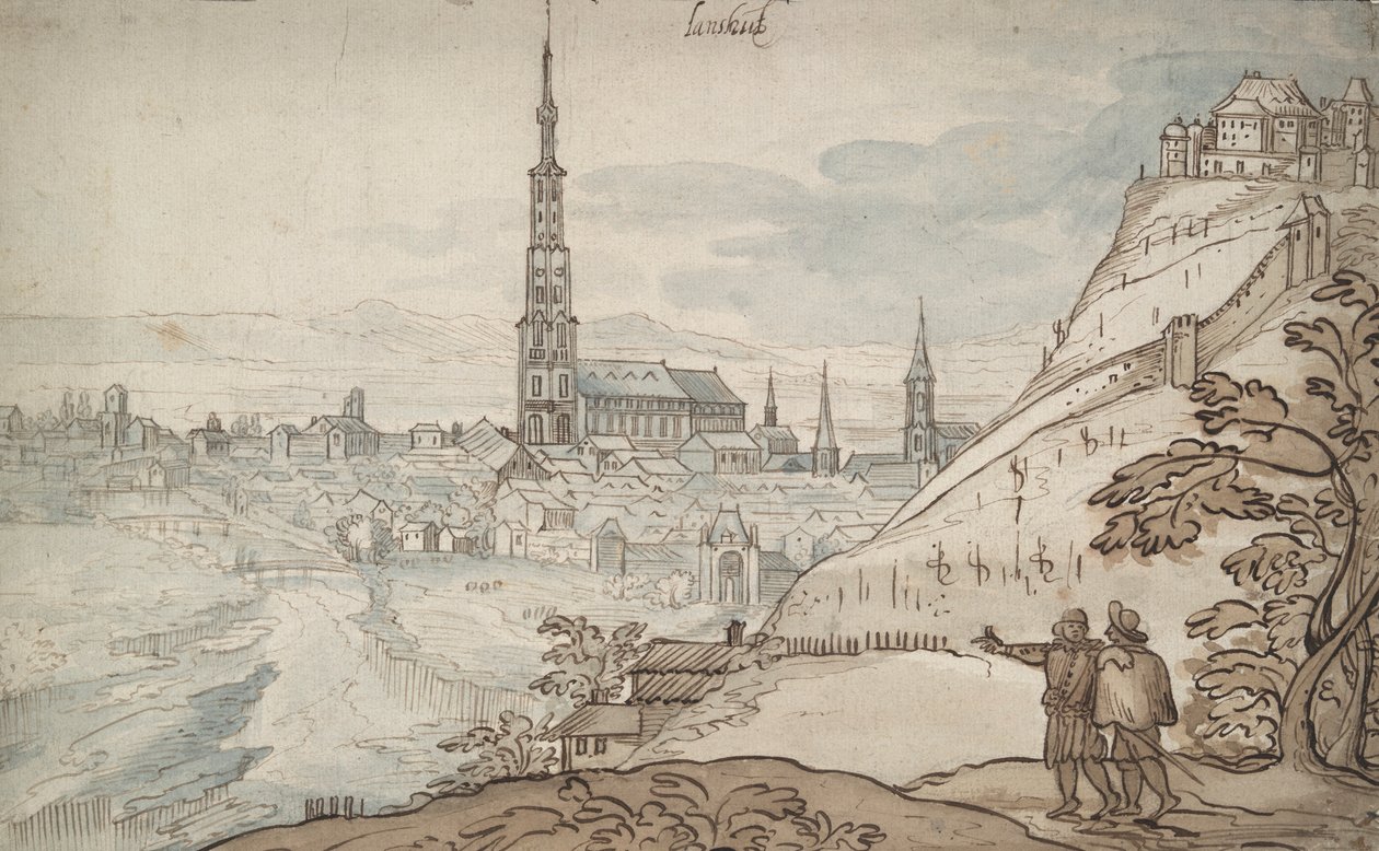 Ansicht von Landshut von Georg Hoefnagel