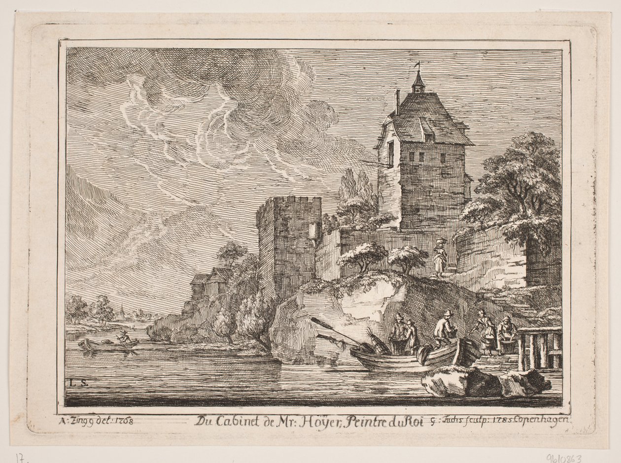 Eine alte Burg von Georg Mathias Fuchs