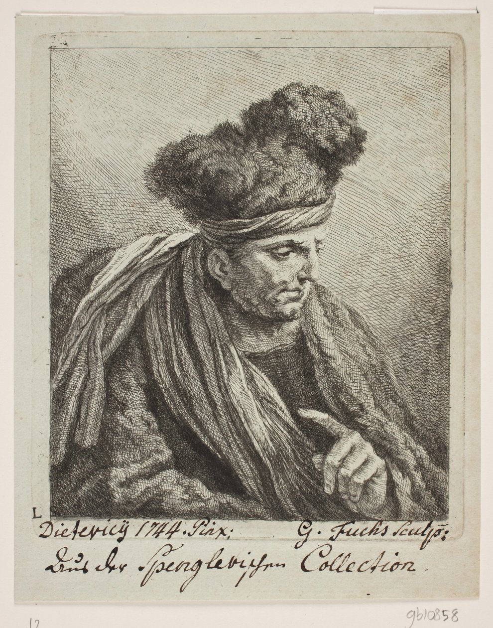 Ein Mann mit Turban von Georg Mathias Fuchs