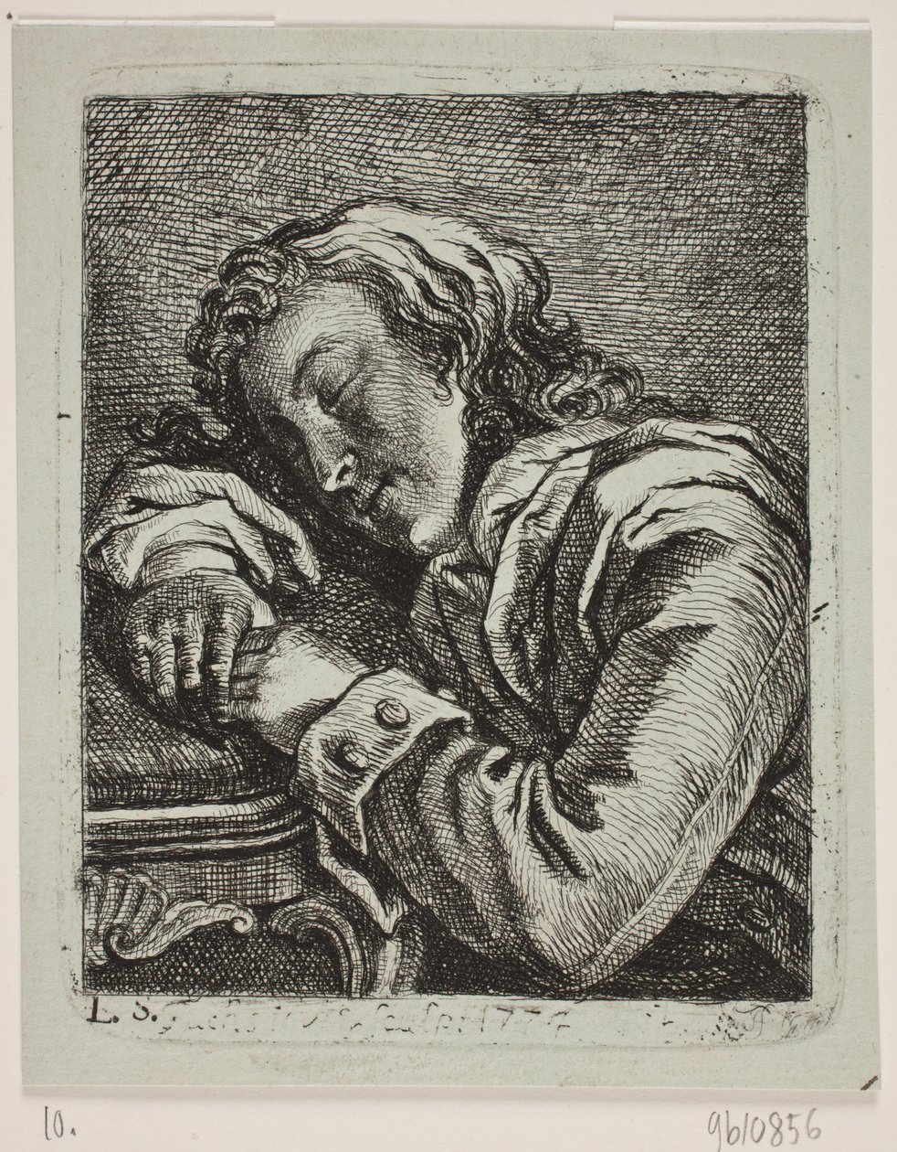 Ein schlafender Mann von Georg Mathias Fuchs