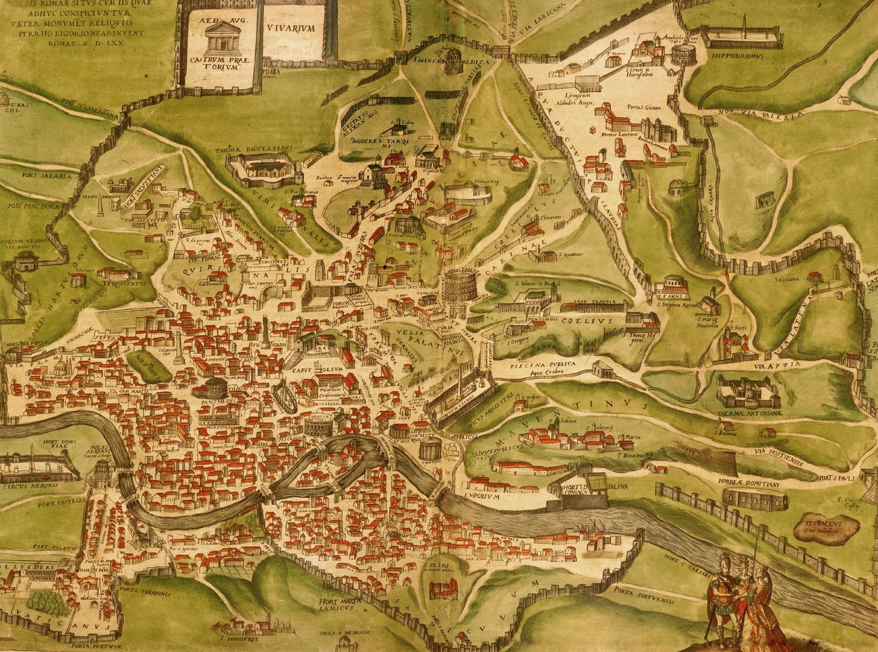 Rom, Italien von Georg and Hogenberg Franz (1535 90) Braun