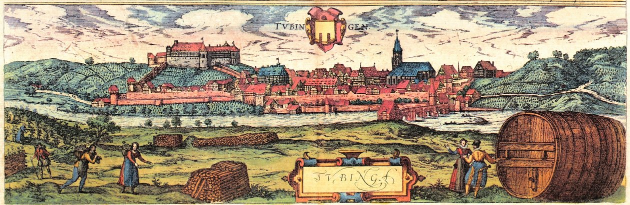 Tübingen von Georg and Hogenberg Franz (1535 90) Braun