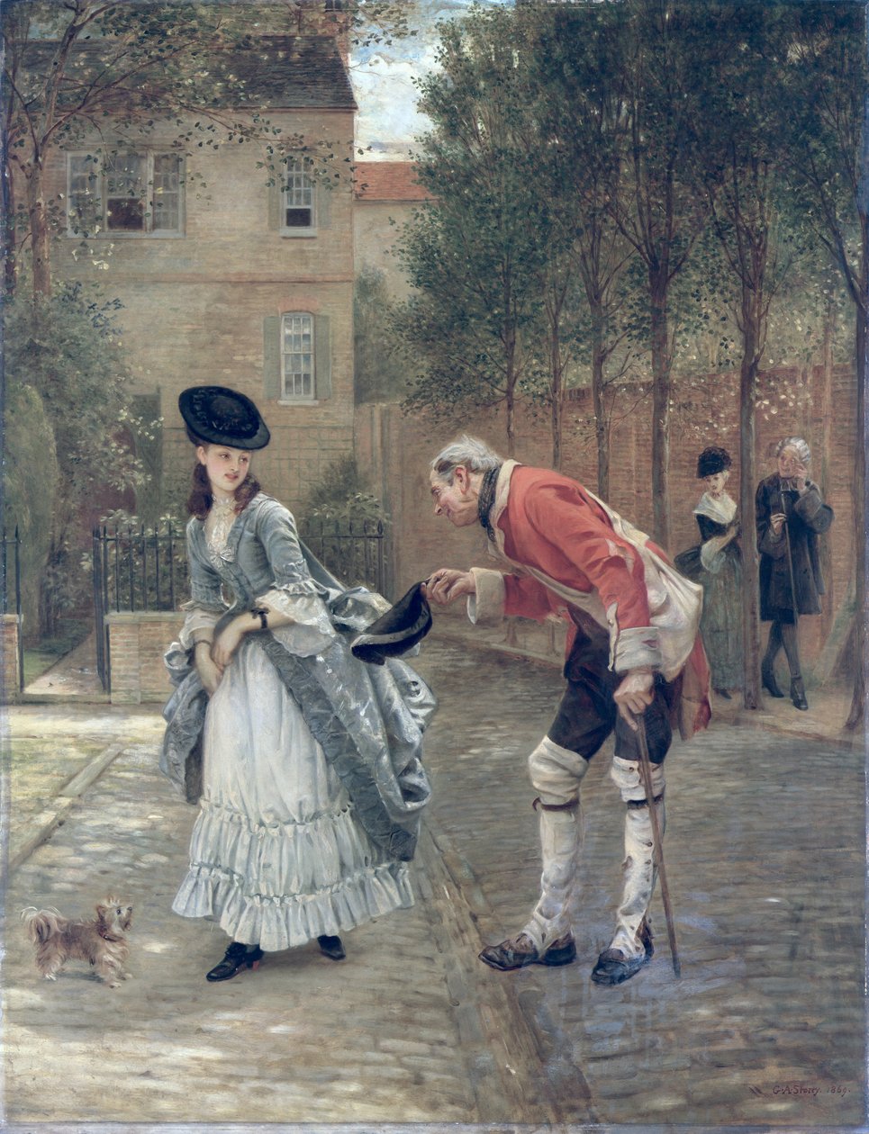 Der alte Soldat, 1869 von George Adolphus Storey
