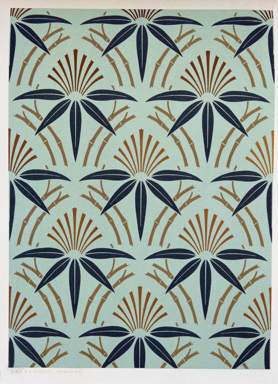 Blattdesign, ca. 1892 von George Ashdown Audsley