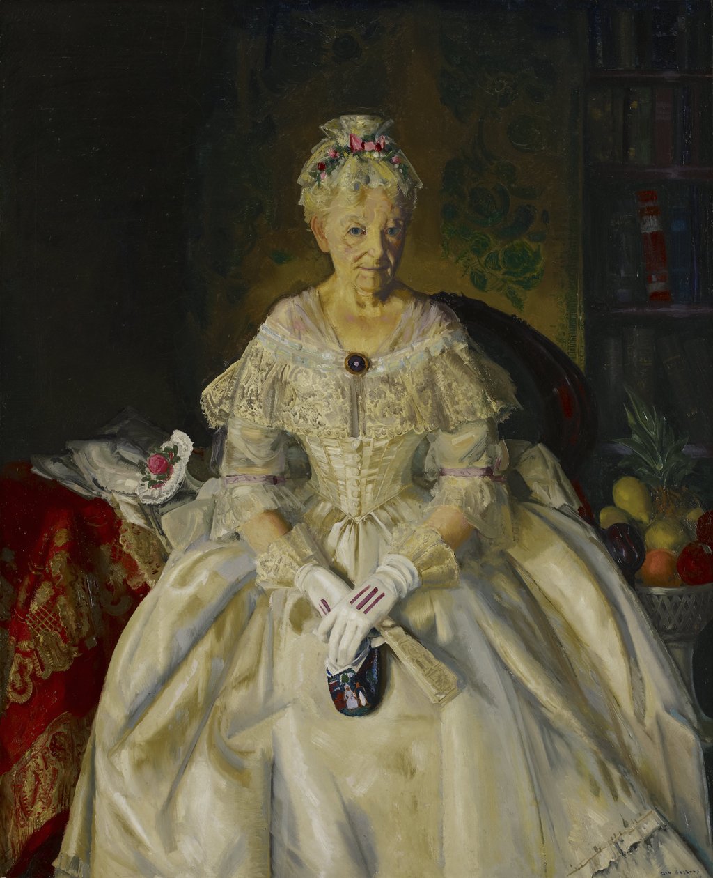 Mrs. T. in Creme Seide, Nr. 2 von George Wesley Bellows