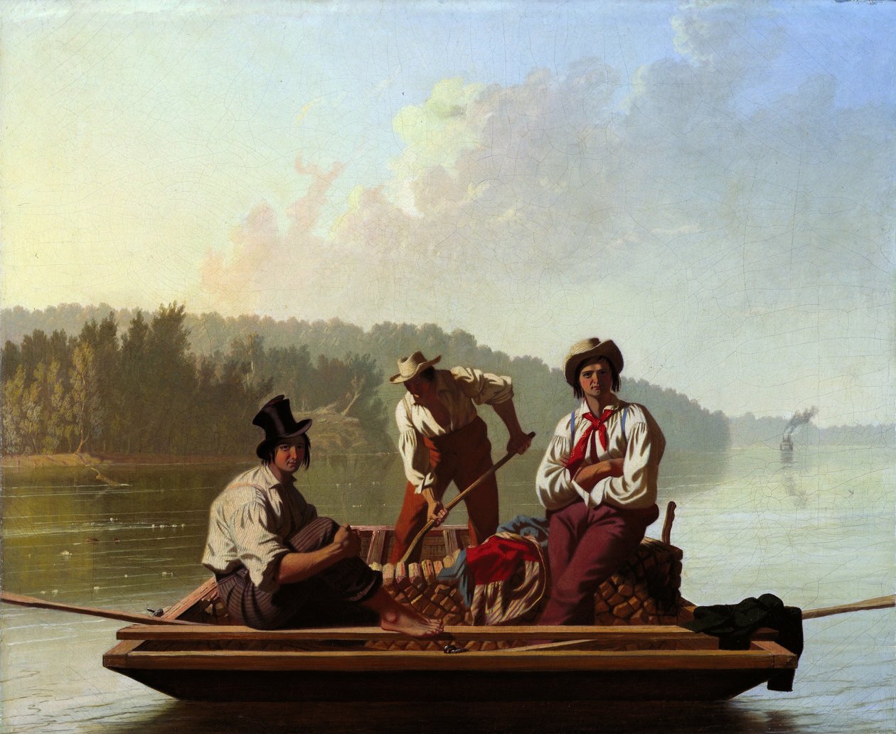 Bootsmänner auf dem Missouri von George Caleb Bingham