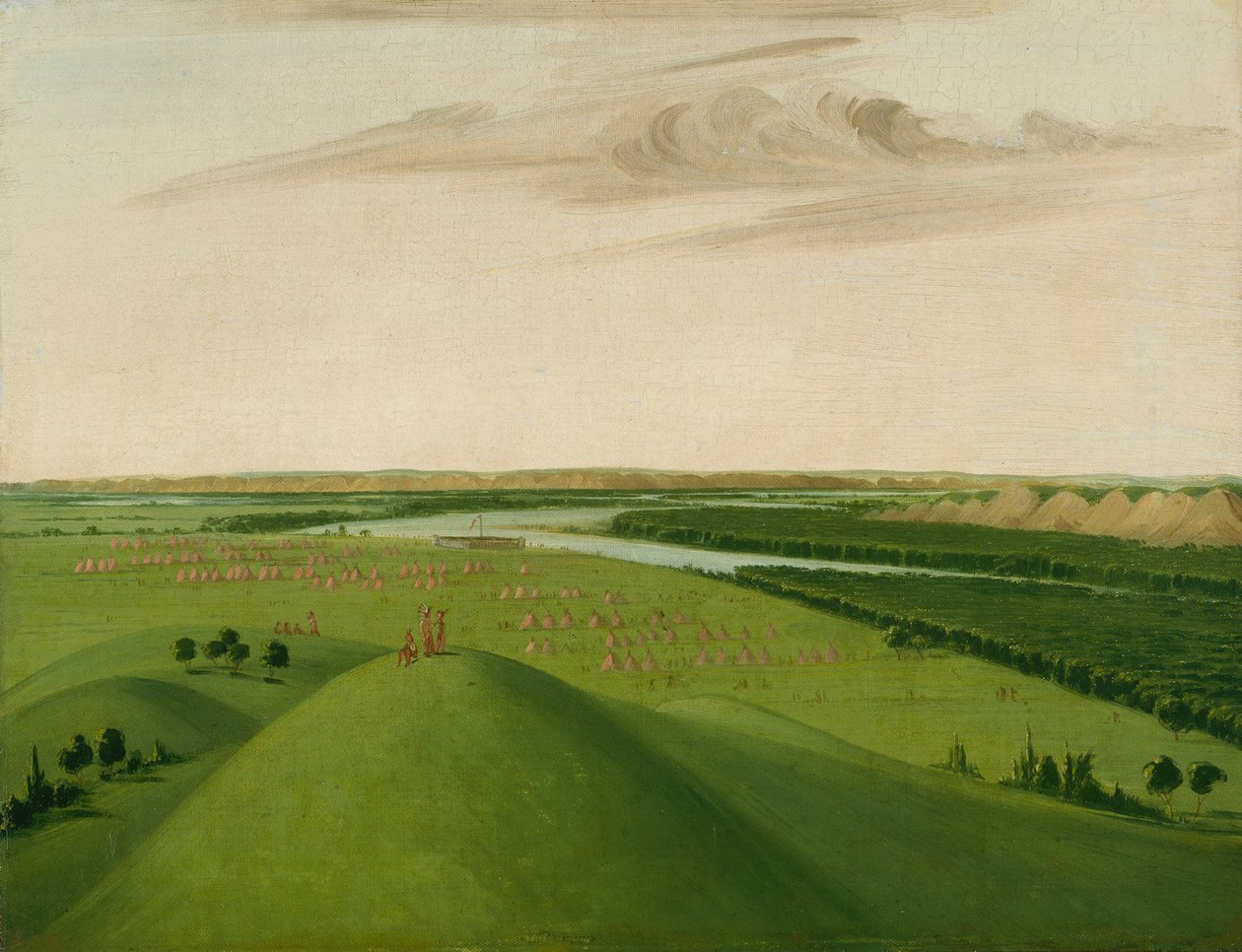 Fort Union, Mündung des Yellowstone River, 2000 Meilen oberhalb von St. Louis von George Catlin