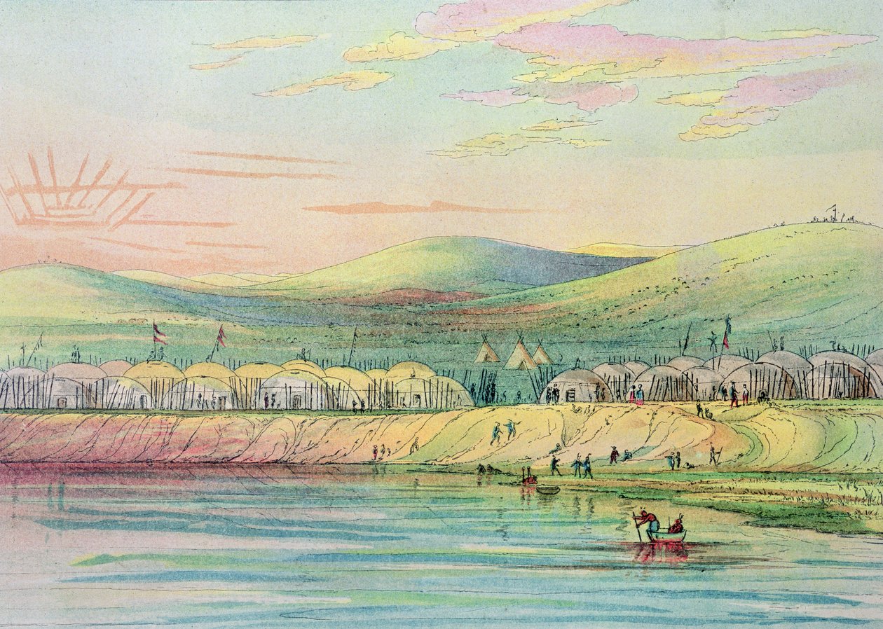 Riccaree-Dorf von George Catlin
