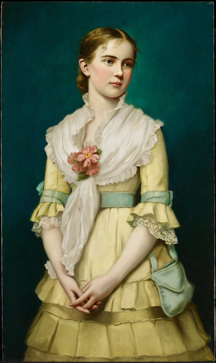 Porträt eines jungen Mädchens, 1881 von George Chickering Munzig