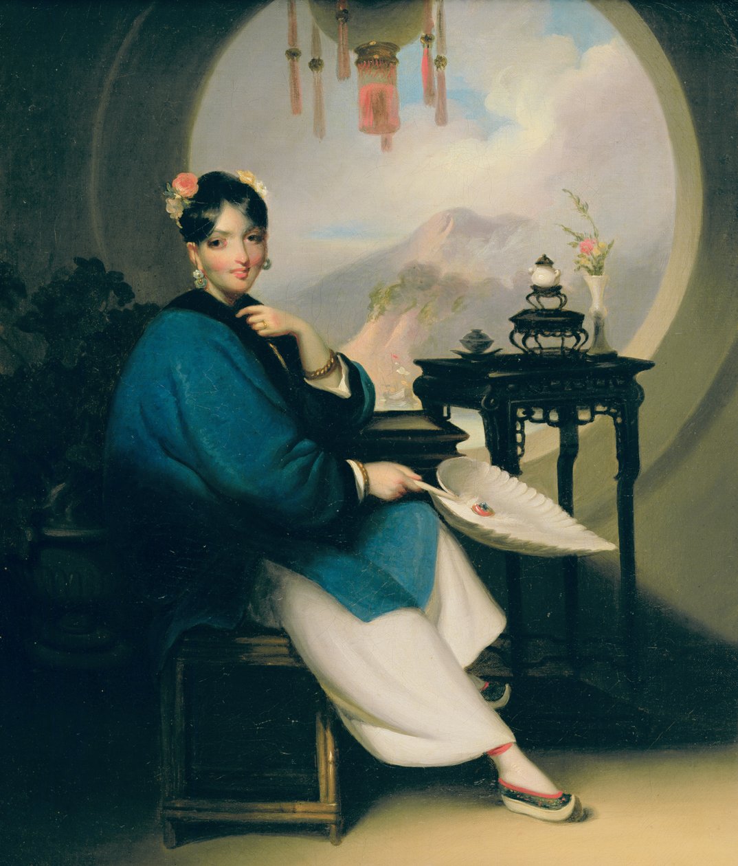 Ein Geisha-Mädchen von George Chinnery