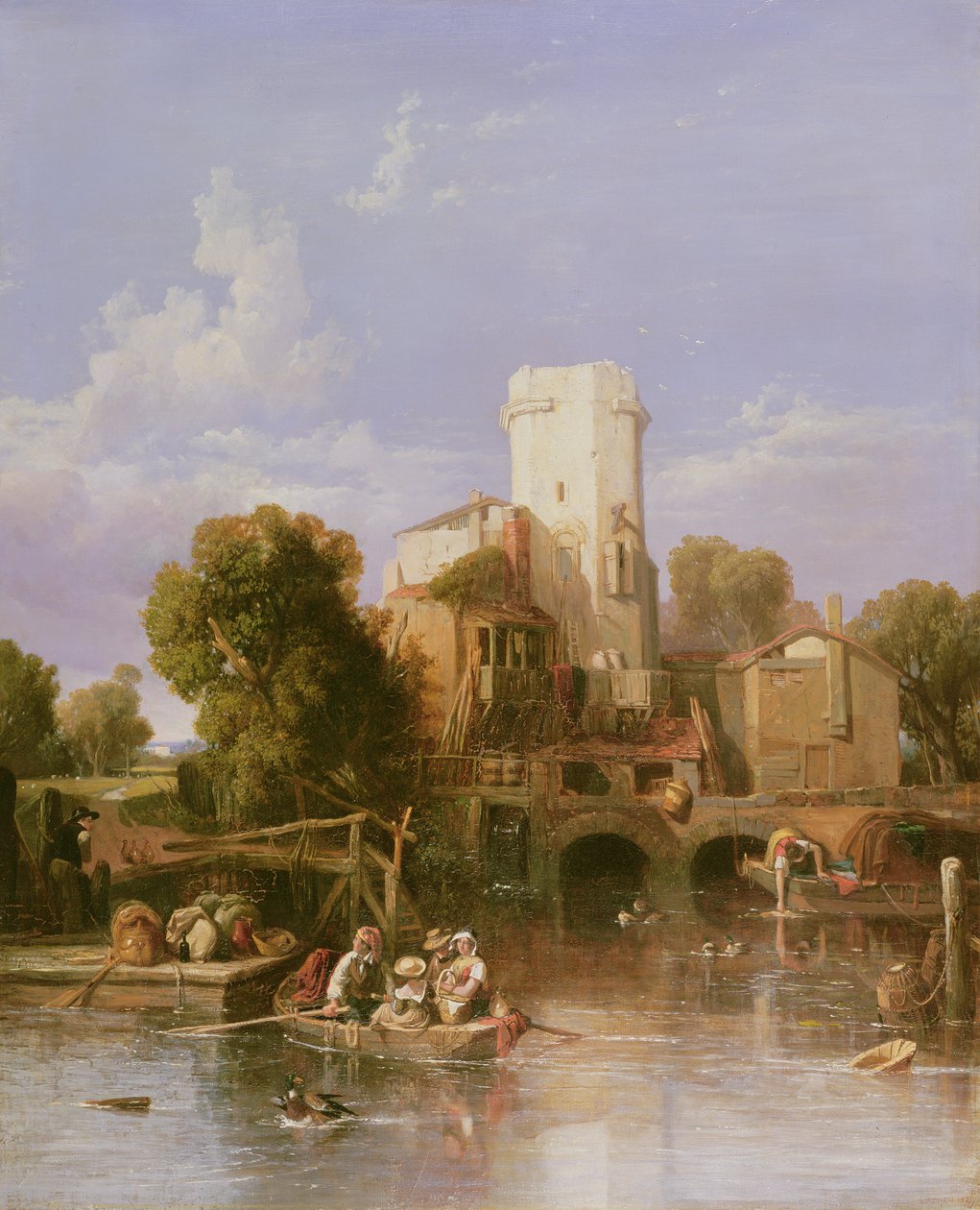 Am Rhein bei Köln von George Clarkson Stanfield