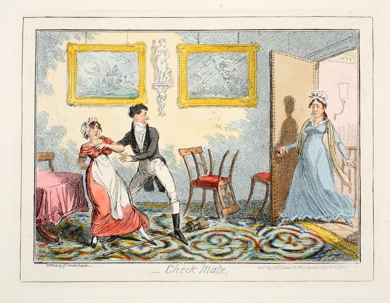 Schachmatt, 1835 von George Cruikshank