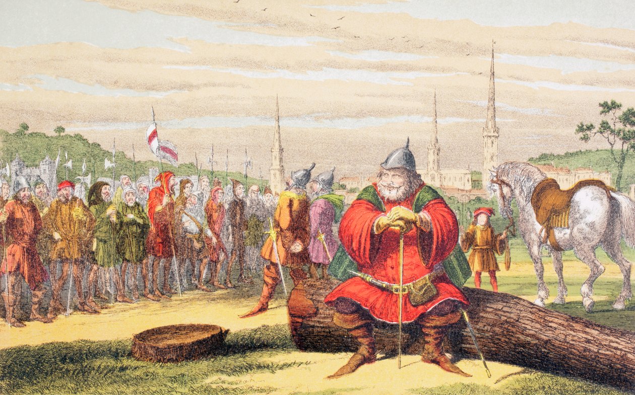 Falstaffs Rede, 1890 von George Cruikshank